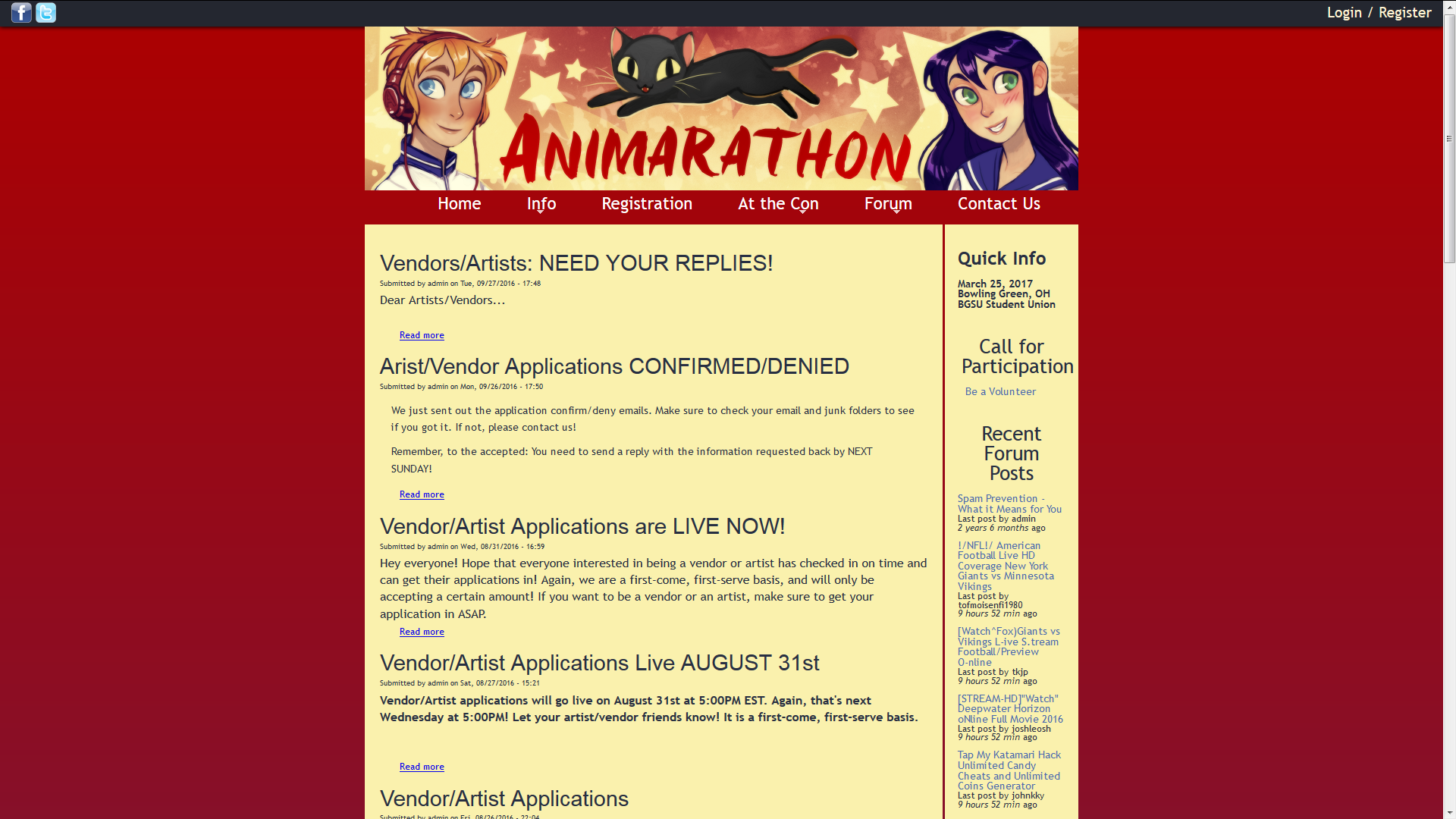 The Animarathon Website.