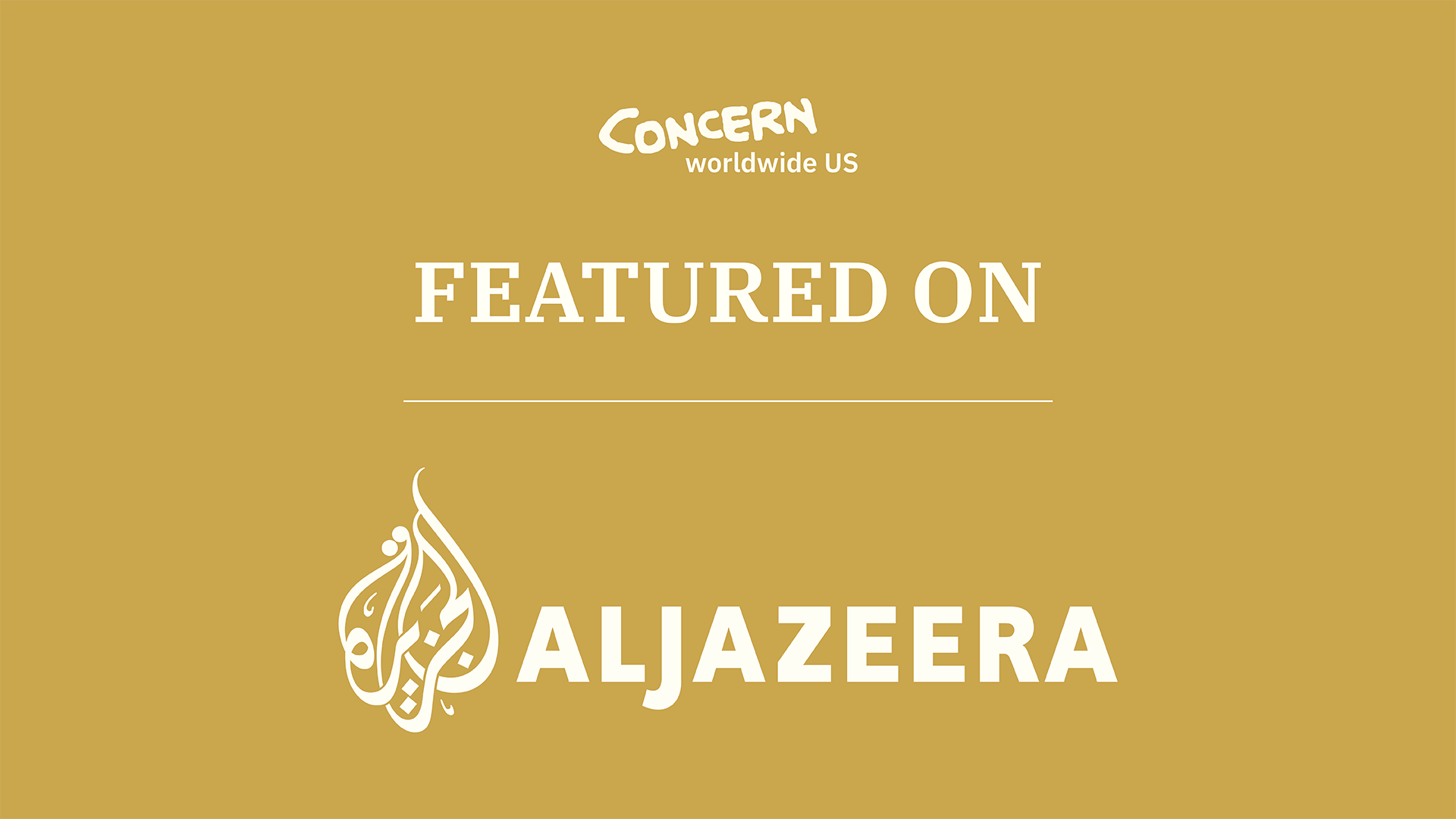 Concern Worldwide featured on Al Jazeera