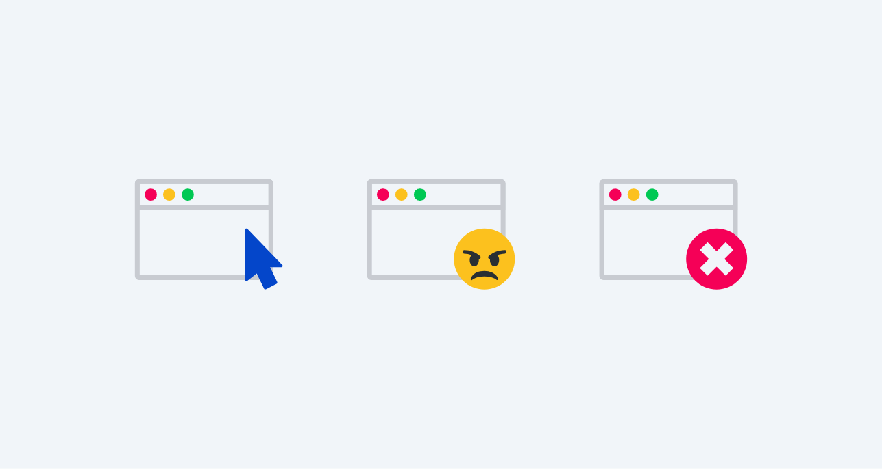 Clicks, Rage clicks and Error clicks on dashboard