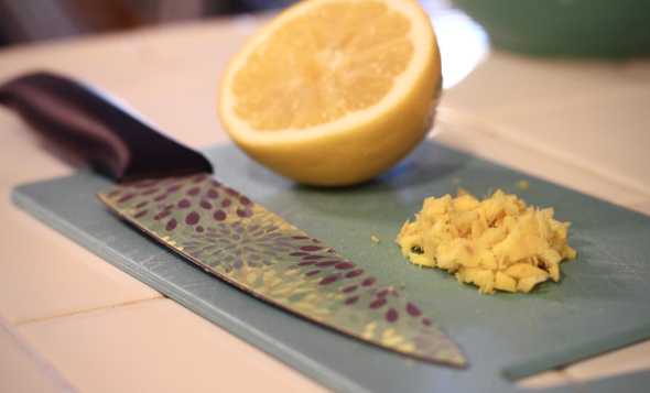 Fresh ingredients on a cutting board