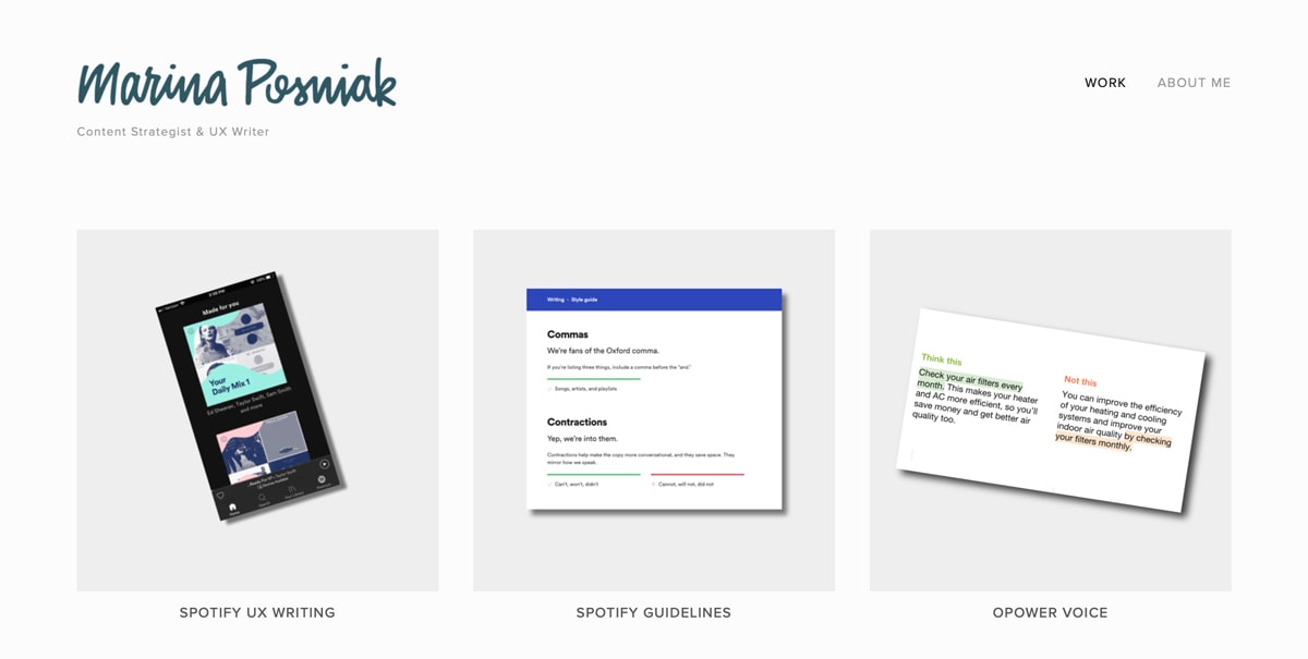 5 Tips To Create A Stand Out Ux Writing Portfolio Guide Examples