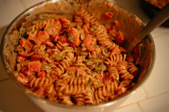 Chipotle Pasta Salad Plated