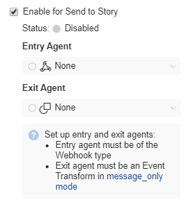 Configure send to story