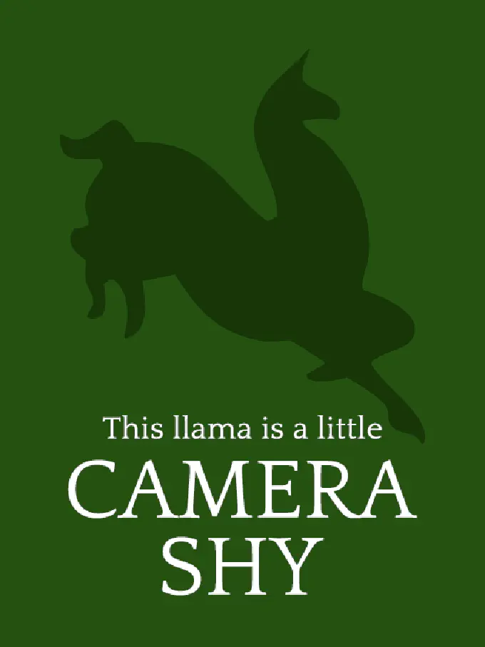 This animal is camera shy