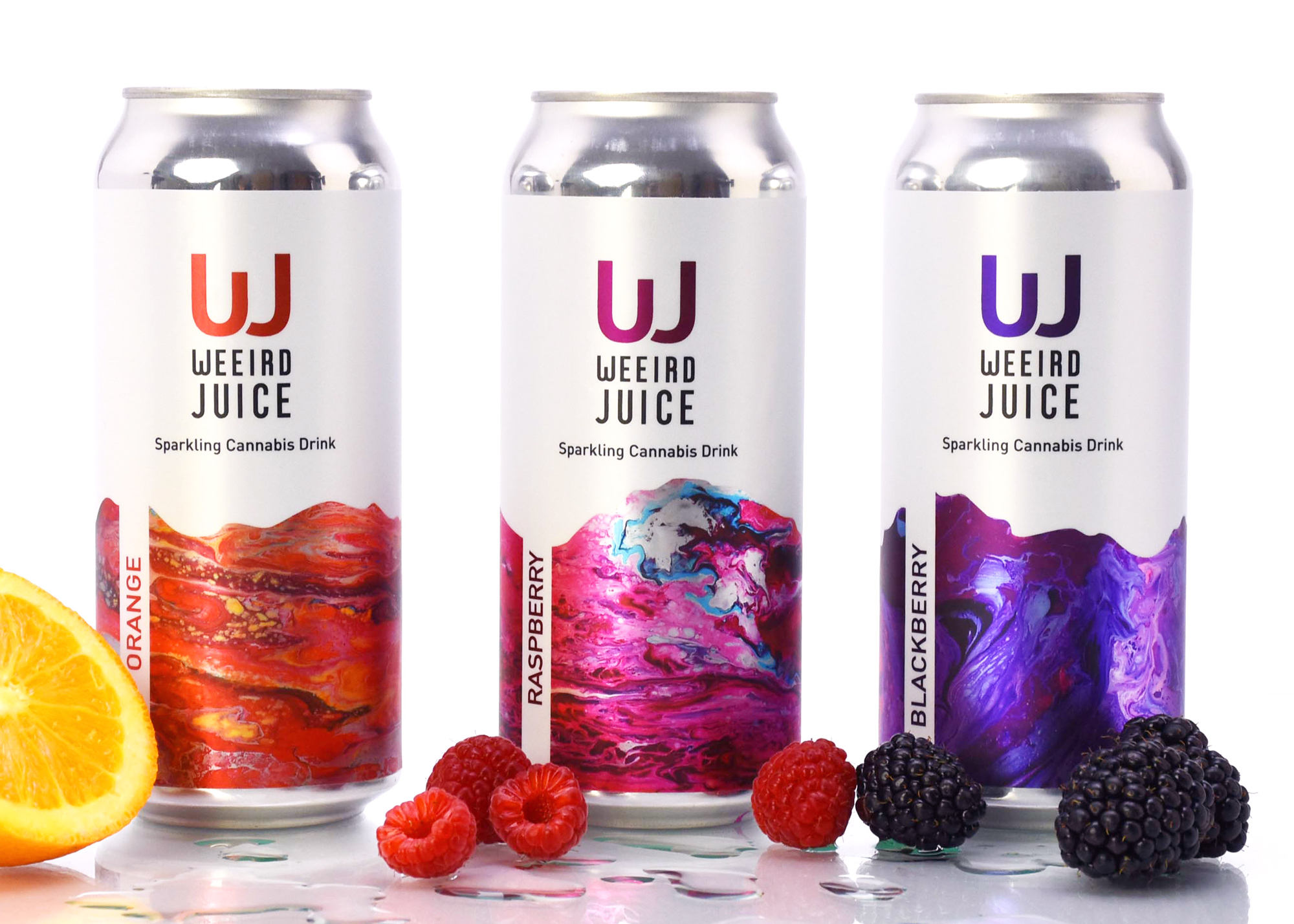 Weeird Juice can packaging hero shot