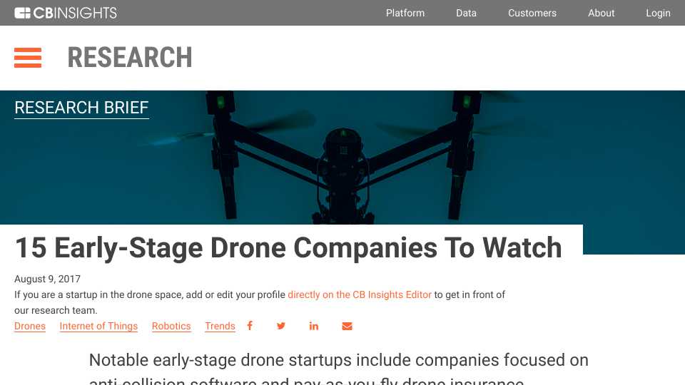 15 Early-Stage Drone Companies To Watch