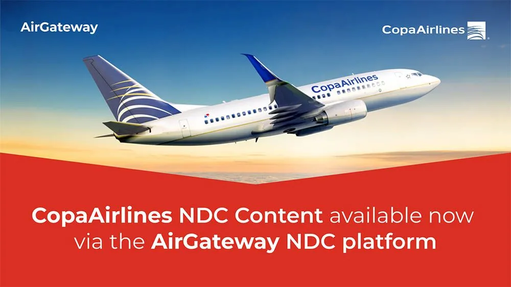 Copa Airlines NDC content now available on AirGateway’s aggregation platform
