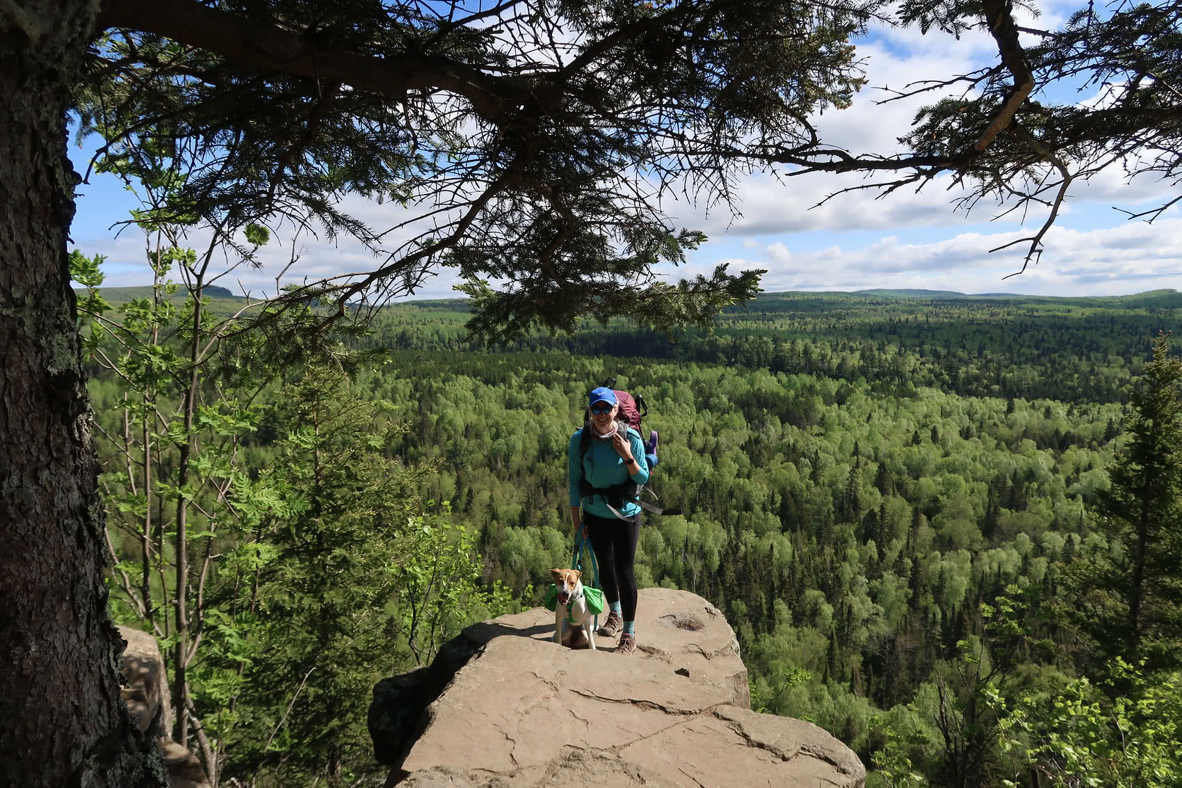 Brave girl walked right out on the ledge with me