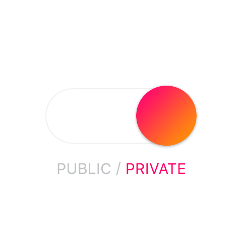 Public or Private Social Network