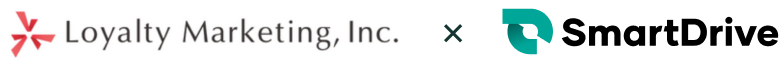 Loyalty Marketing, Inc. × SmartDrive ロゴイメージ
