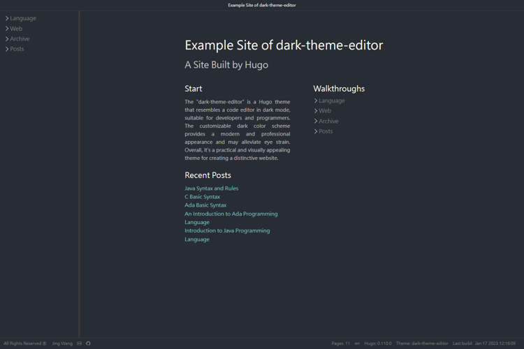 Dark-Theme-Editor