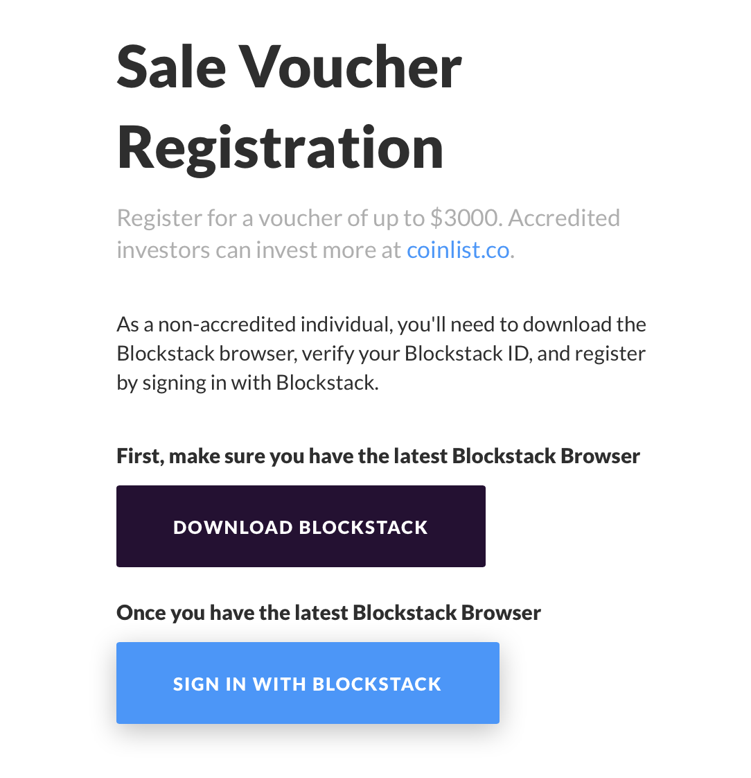 Sign in with Blockstack