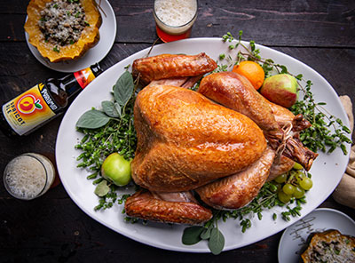Brined Thanksgiving Turkey with Pyramid Apricot Ale