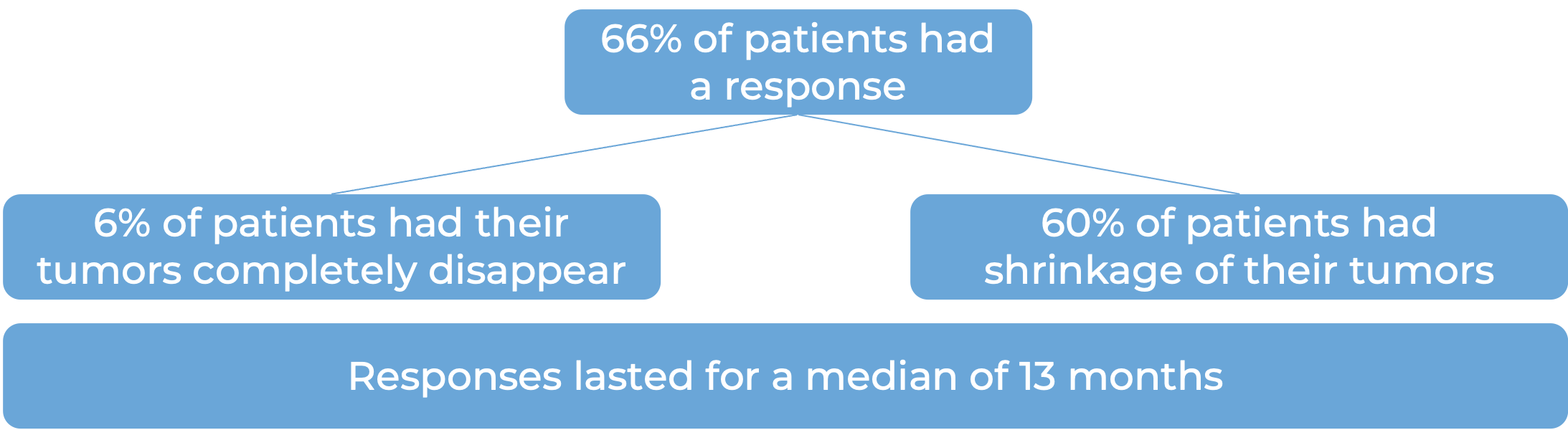 Results after treatment with Opdivo (diagram)