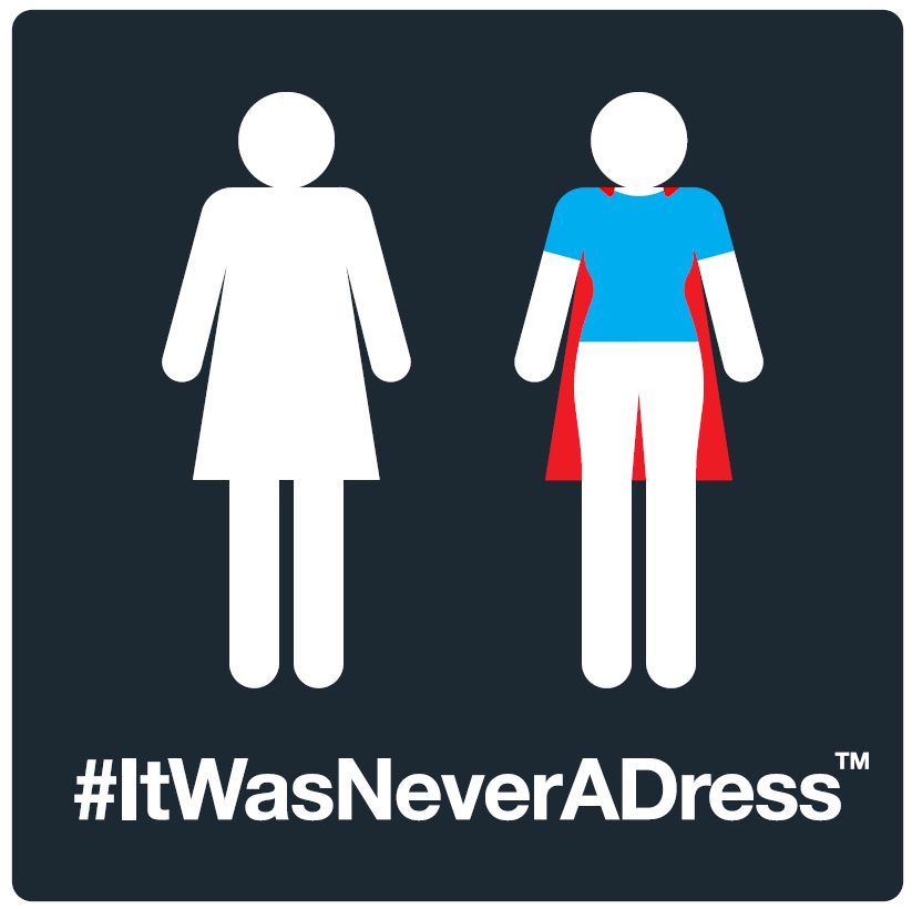 From the #ItWasNeverADress campaign