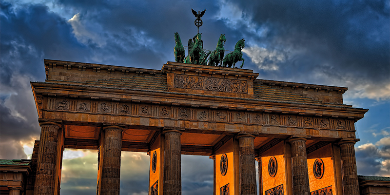 The Brandenburg Gate in Berlin for th New Year Eve