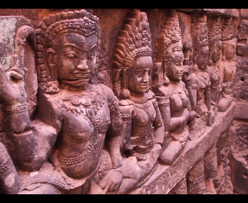 Cambodia Angkor Walls 7