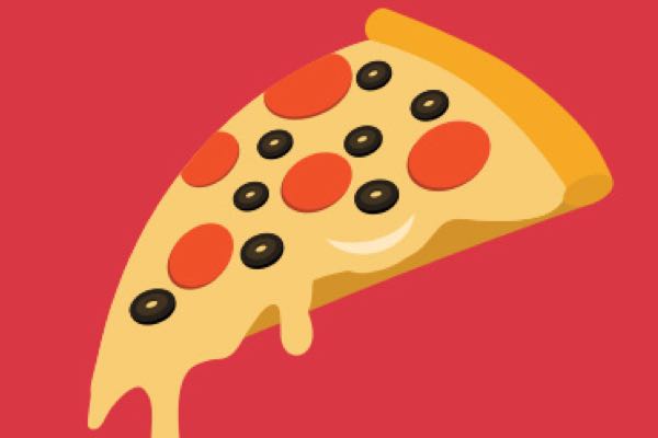 an illustration of pizza