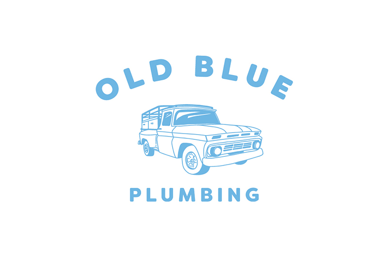 Old Blue Plumbing Logo