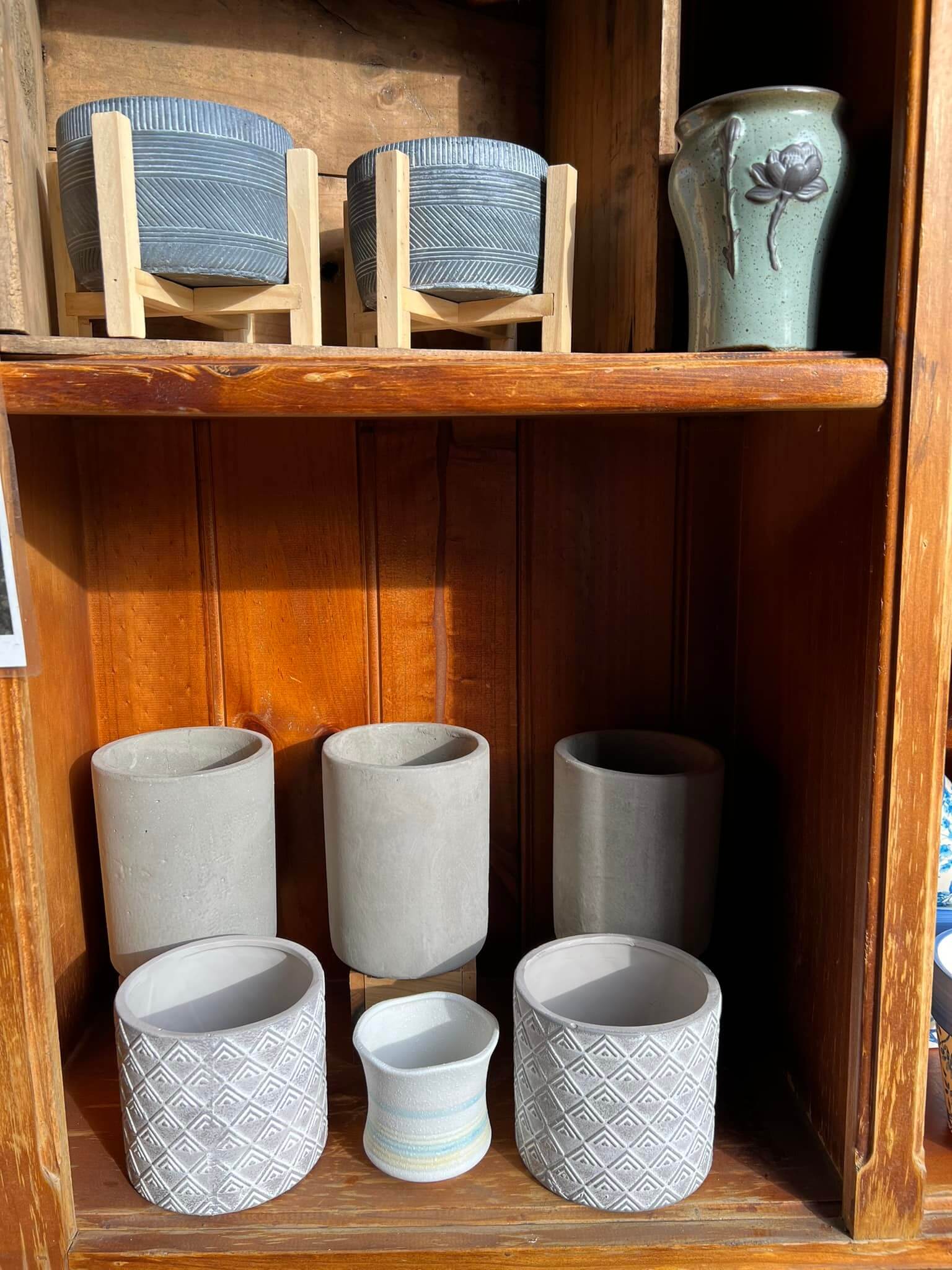 Pots and Soy Candles available in store🪴