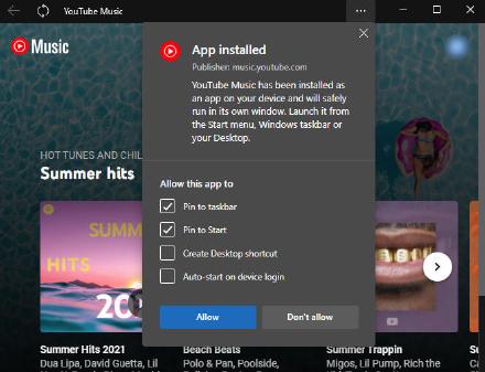 download youtube music app windows 10