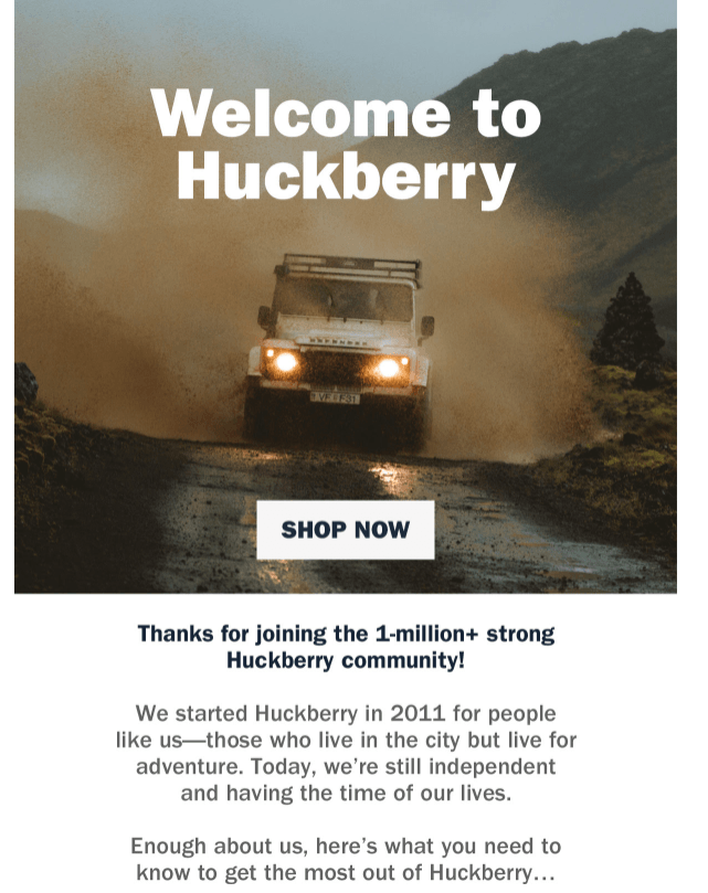 Welcome to huckerberry