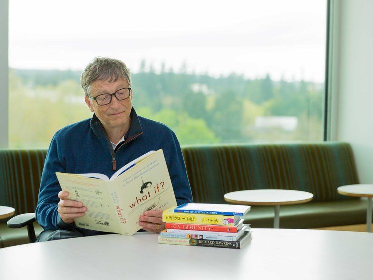 bill gates reading a book bill gates reading a book