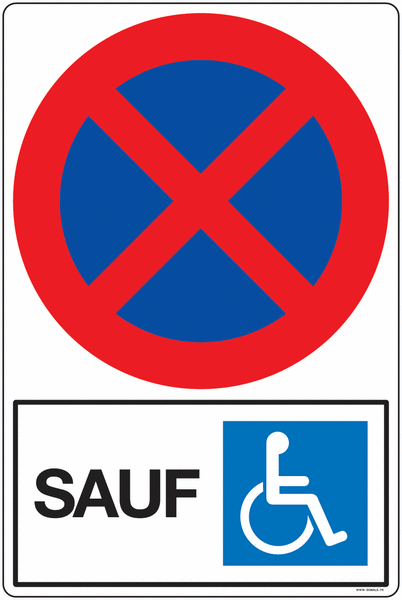 interdiction de stationnement sauf PMR
