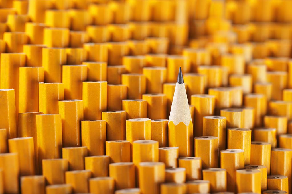 Common yellow pencils.
