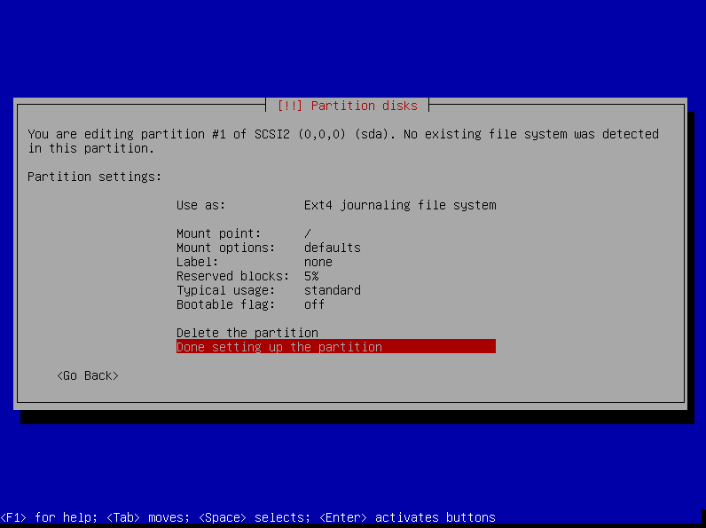 untuk partisi root untuk partisi root