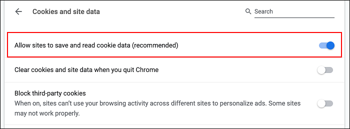 search settings on chrome for mac