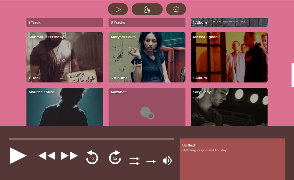 Dawayer Artists Menu