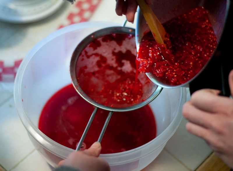 Photo de la confiture passée au tamis