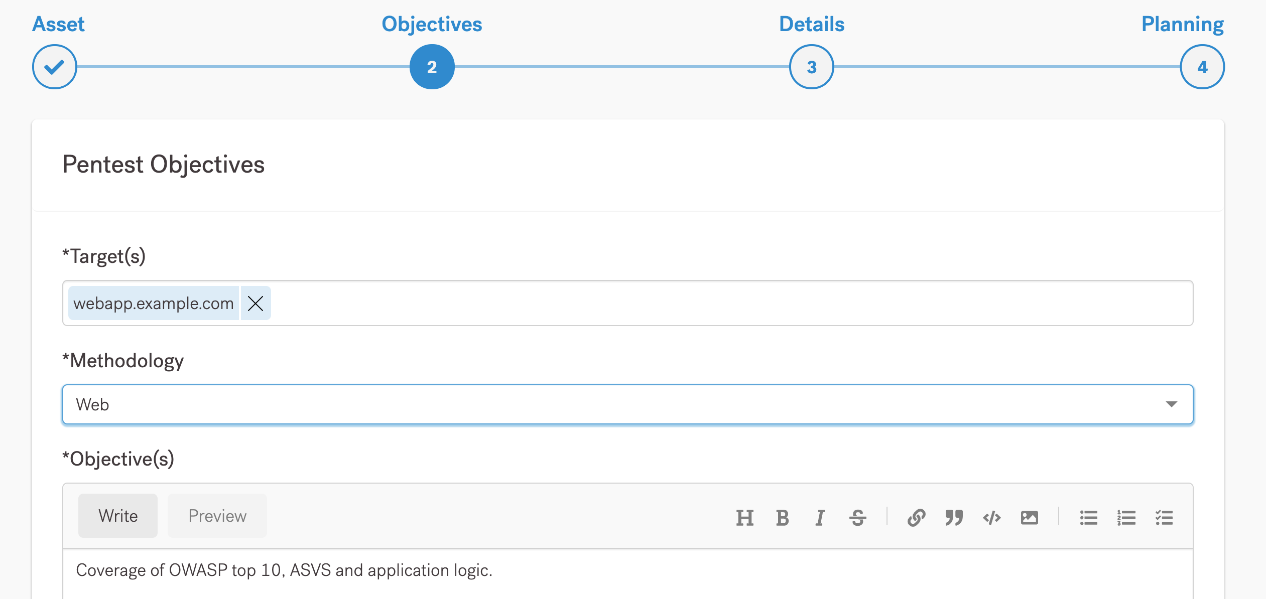 Pentest Objectives