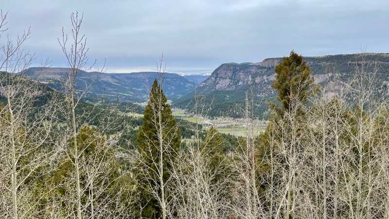 A view of the Conejos River Valley