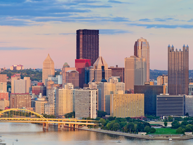 A view of the city of Pittsburgh, Pennsylvania