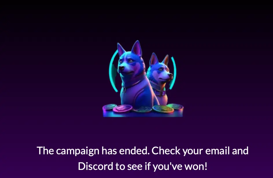 campaign ended message
