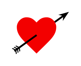 Love You Red Heart with Arrow