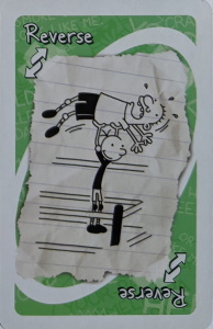 Diary of a Wimpy Kid Green Uno Reverse Card