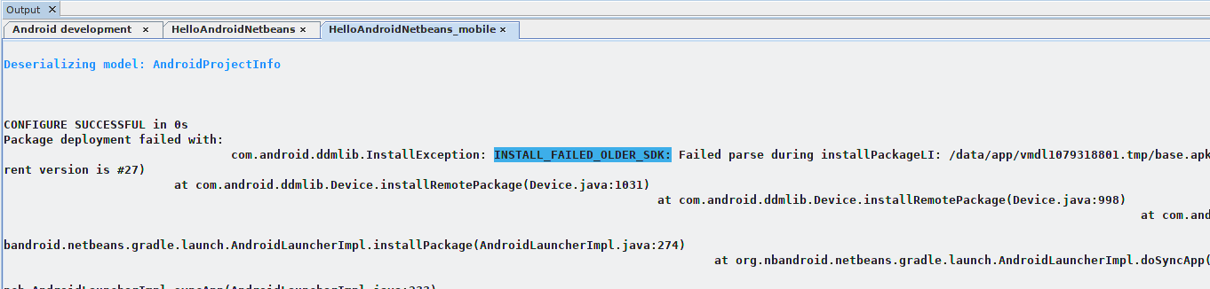 Target SDK Salah
