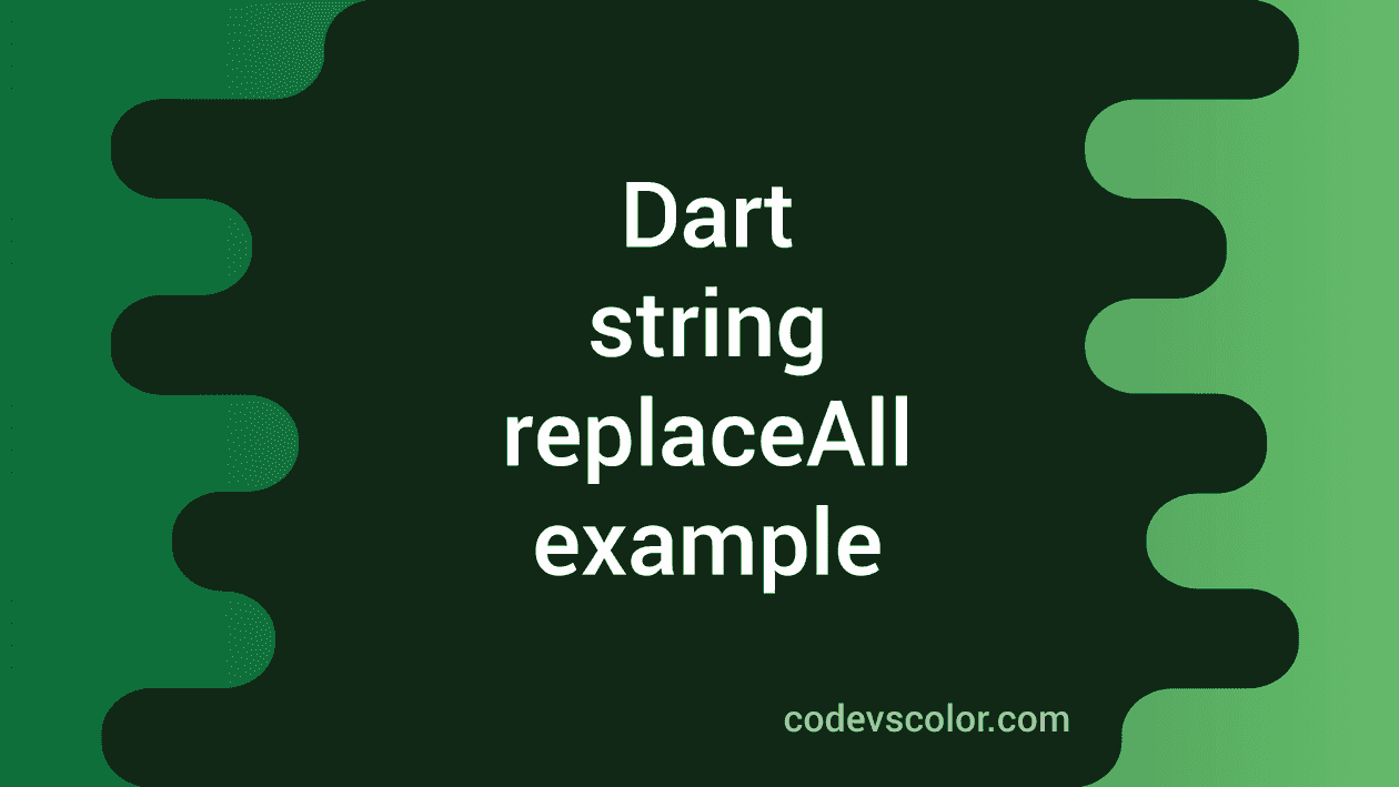 String Replaceall Method