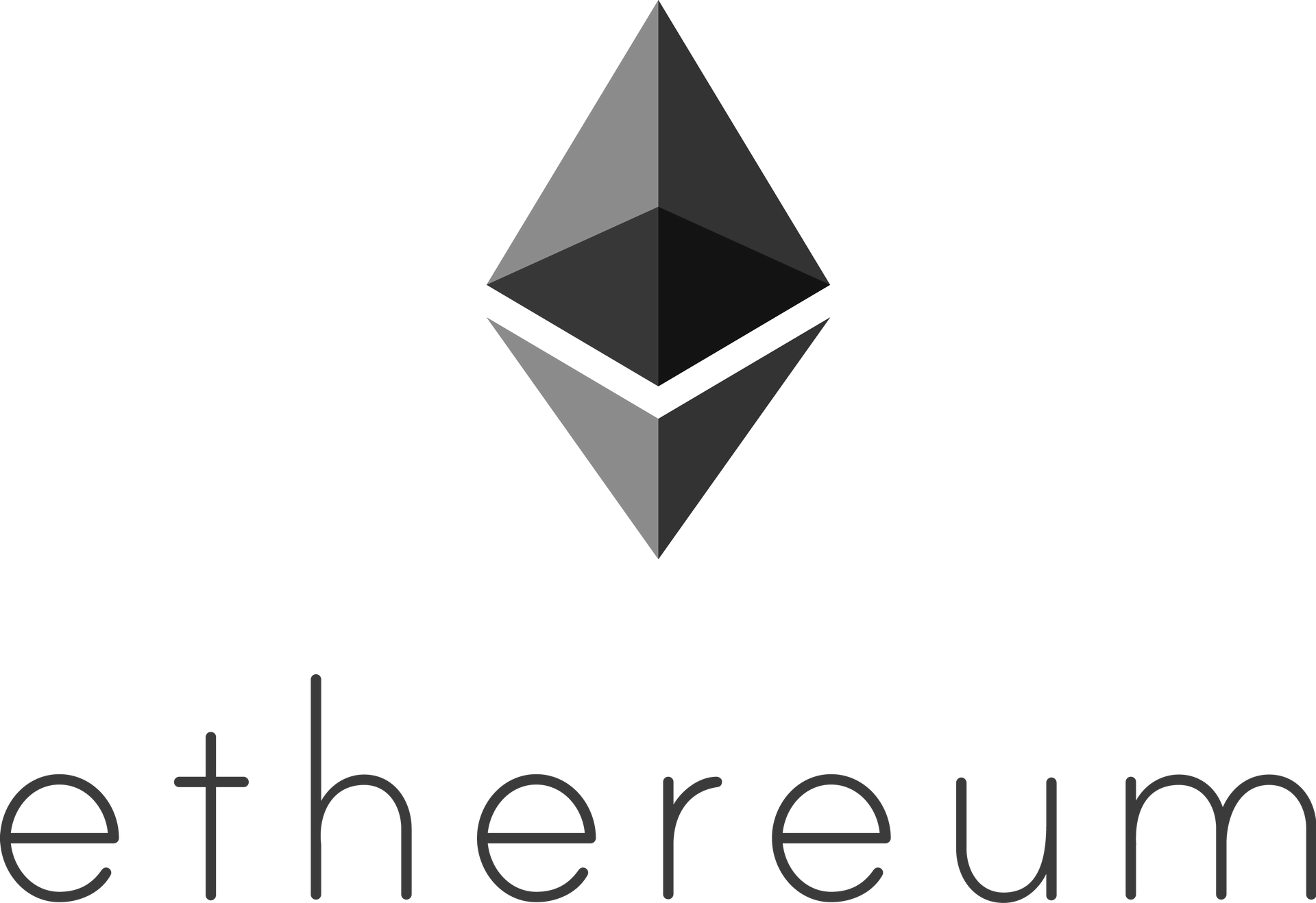 ETH logotip portret (siv)