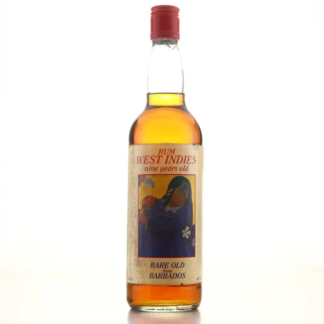 Image of the front of the bottle of the rum Rare Old from Barbados