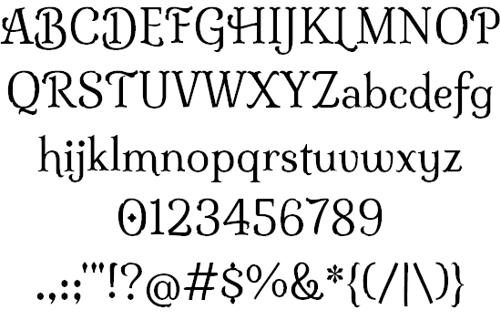 The Milonga font