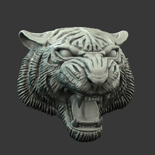 Fierce Tiger Bust