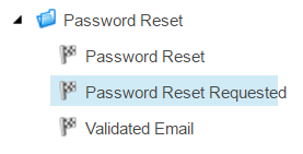 Password reset goals