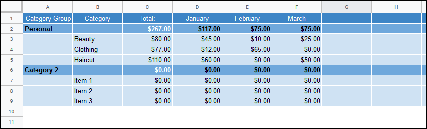 Setup the Google Sheet