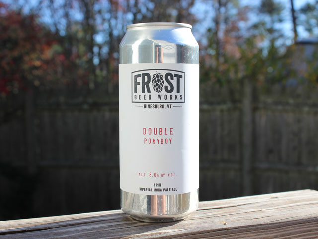 Double Ponyboy, a Imperial India Pale Ale brewed by Frost Beer Works