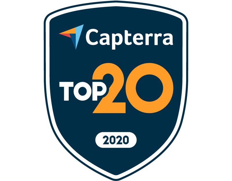 capterra top 20 badge