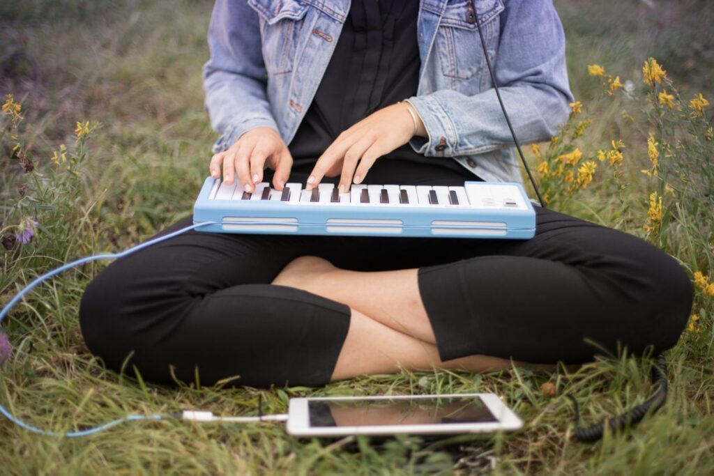 piano midi bluetooth con iPad